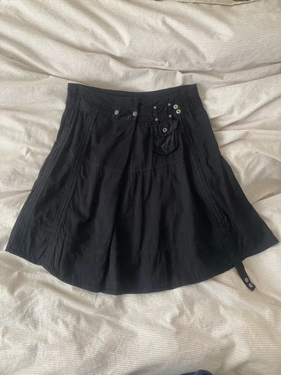 DIESEL ディーゼル ミディ スカート ブラック