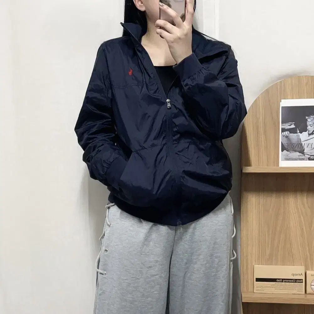 ポロ ネイビー レッドポニー ブルゾン XL