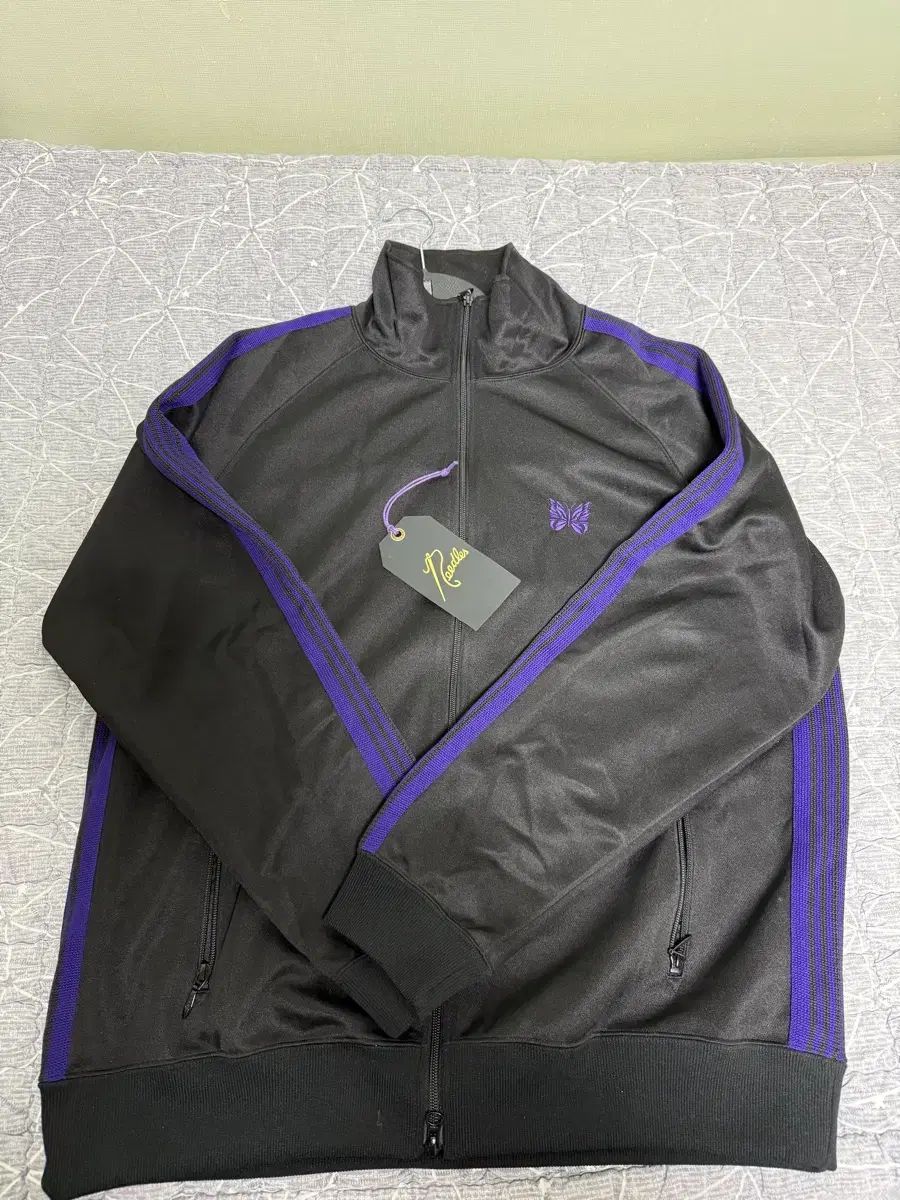 ニードルズ ブラック パープル トラック ジャケット XXL
