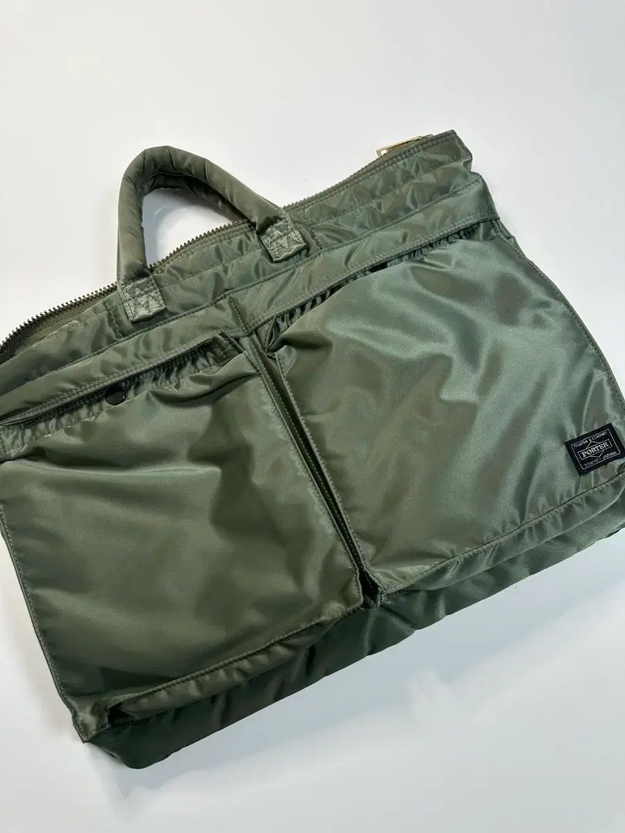タンカーブリーフケース グリーン 2way ポーター PORTER 2way ブリーフ