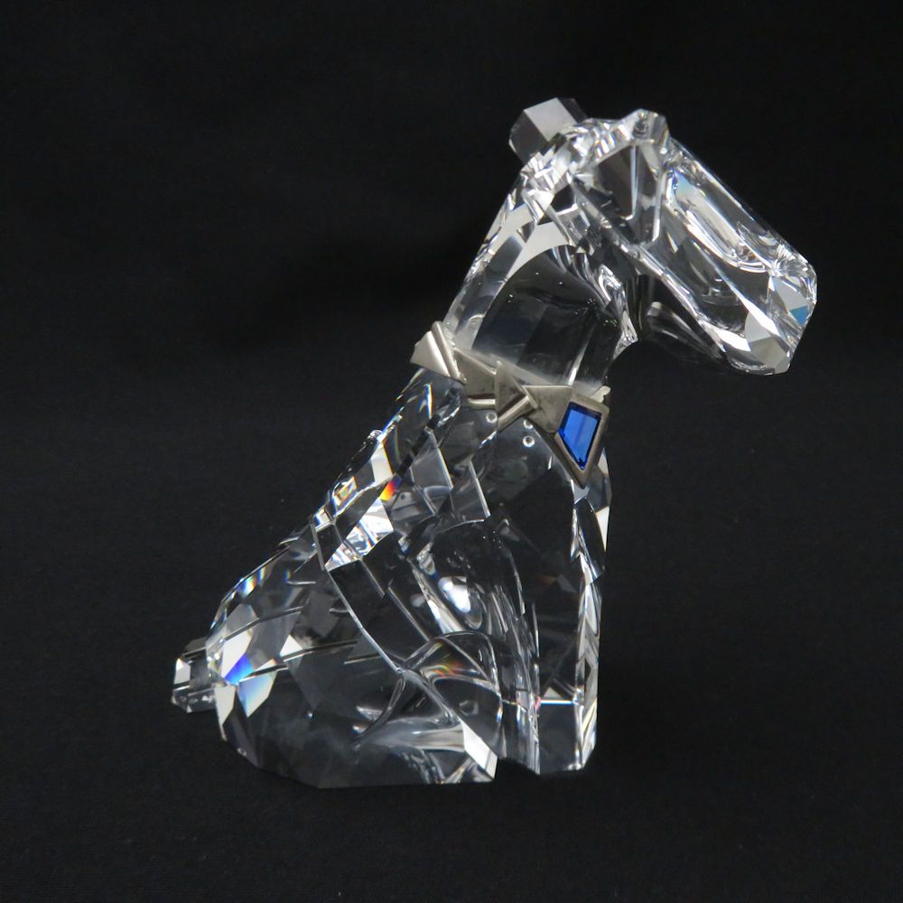 スワロフスキー製犬の置物 美品 SWAROVSKI スワロフスキー The Dog 置物 オブジェ インテリア 犬