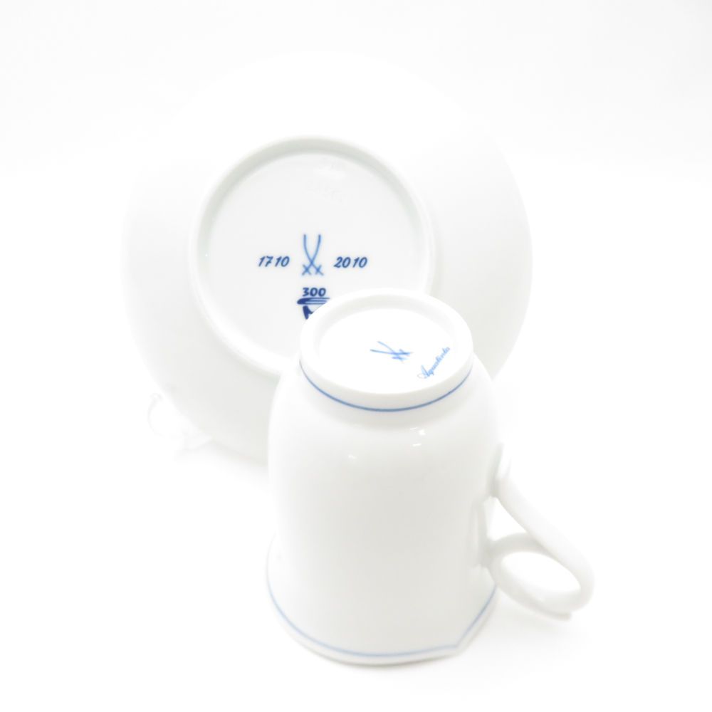 美品 MEISSEN マイセン 300周年 双剣マーク アクアティンタ（Aquatinta