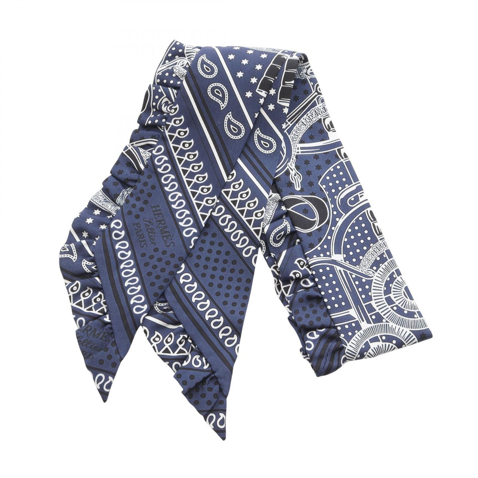 HERMES エルメス ツイリー Eperon d Or Bandana スカーフ