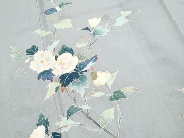 平和屋着物▽訪問着 友禅 作家物 枝花文 正絹 逸品 CABA8609th - メルカリ