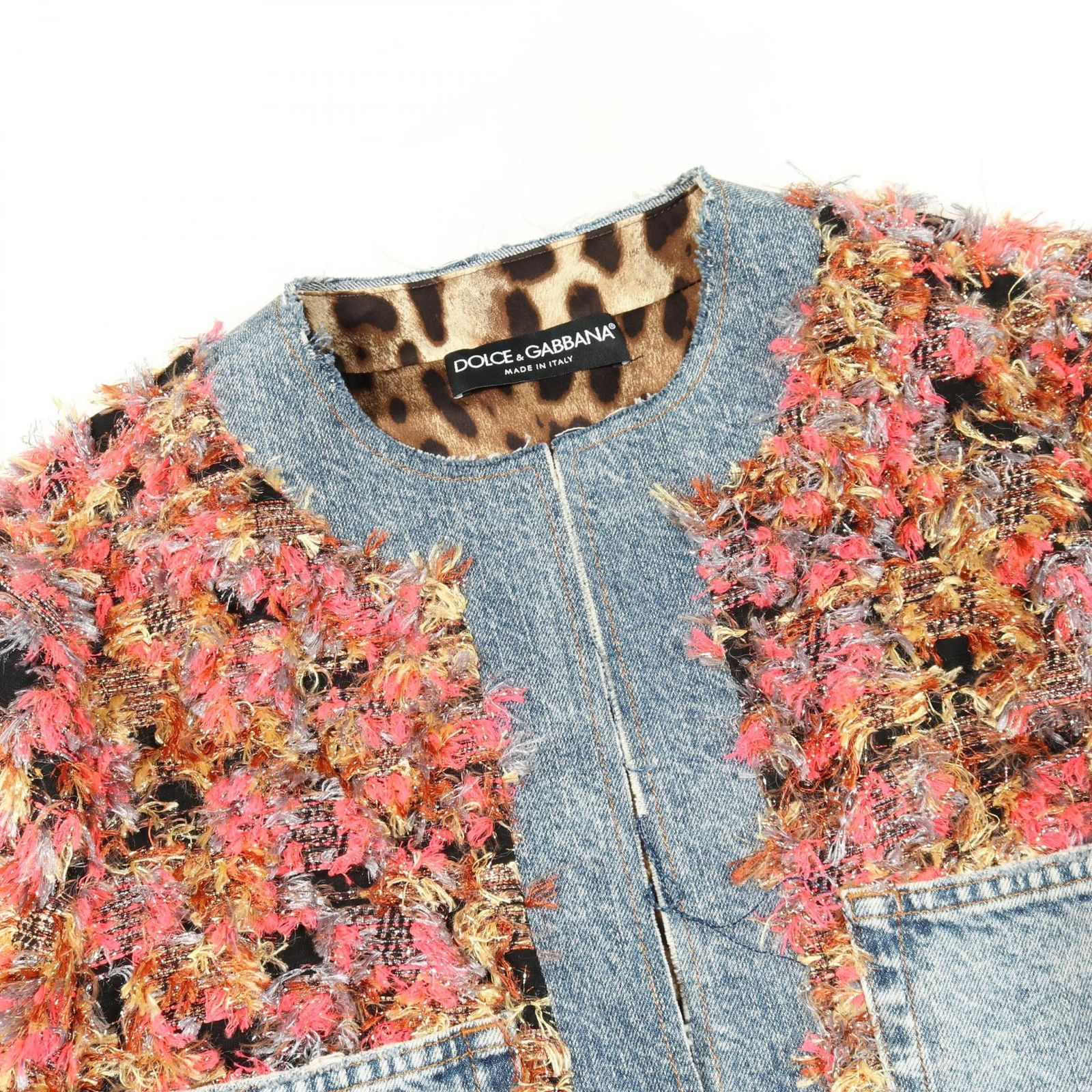 DOLCE & GABBANA ドルチェアンドガッバーナ ツイード デニムジャケット