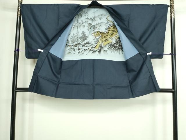 平和屋着物□男性 紬 アンサンブル 亀甲柄 正絹 逸品 DAAZ9884sf