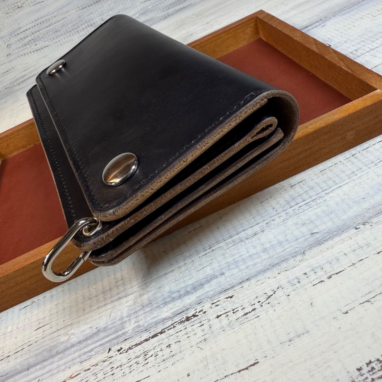 【トラッカーウォレット ロング 3層】クロムエクセル 茶芯 TALON シルバー トラッカーウォレット ロング 3層】クロムエクセル 茶芯 TALON シルバー