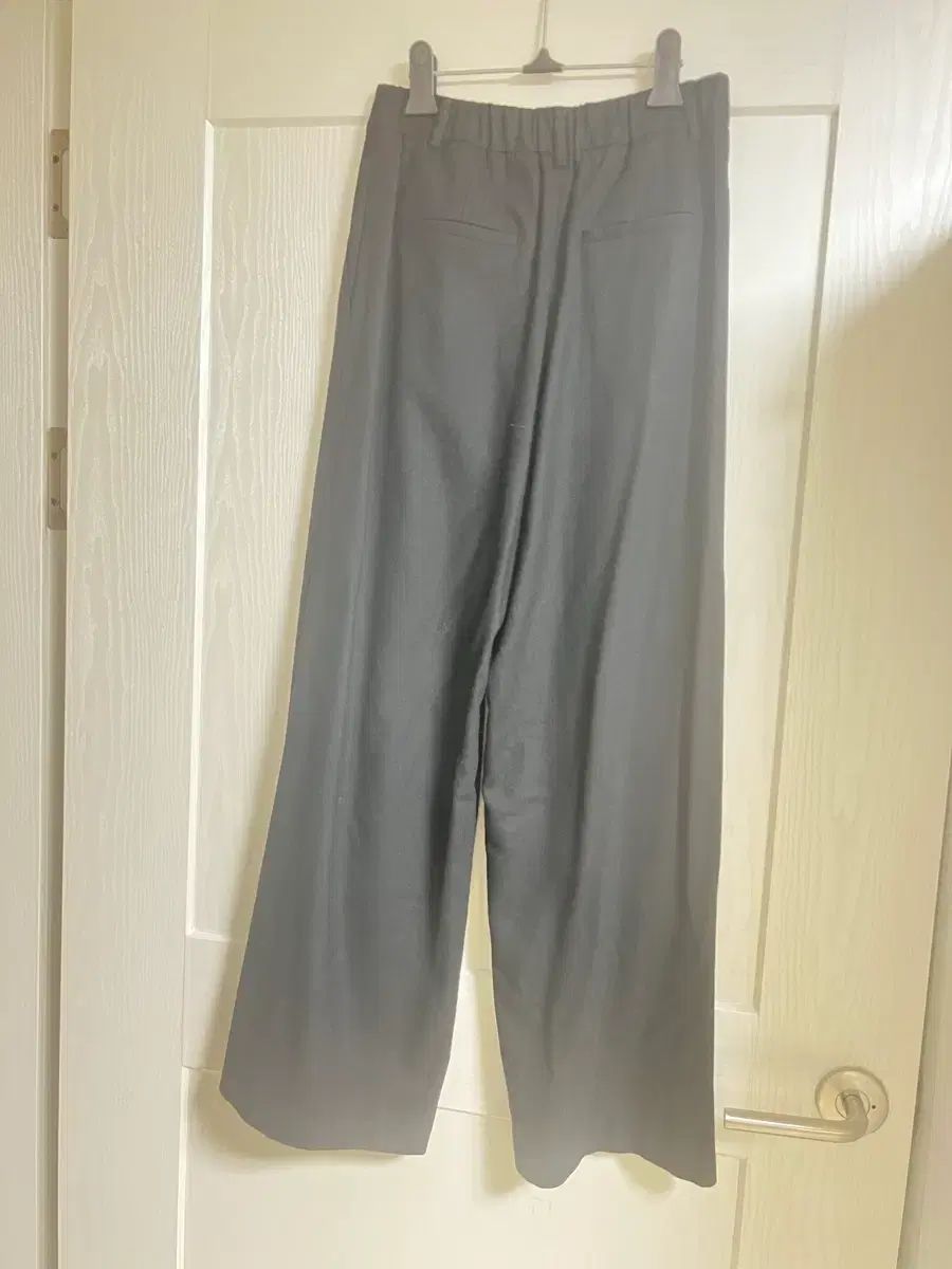  ハンサムシステム ツータック ワイド カシミア混ウールズボン 55 スラックス パンツ