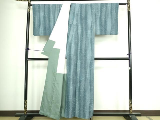 平和屋着物□上質な紬 麻の葉文 正絹 逸品 DAAZ9982sf - メルカリ