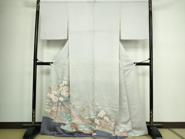 平和屋着物□訪問着 刺繍 草花文 正絹 逸品 DAAZ9989sf - メルカリ