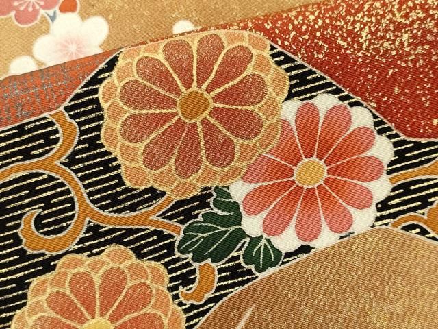 平和屋着物□豪華黒留袖 作家物 吉祥草花文 金彩 正絹 逸品 CABB1740ou