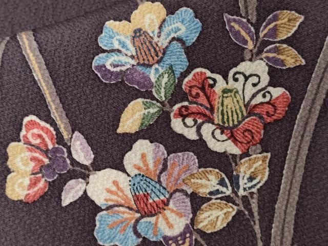 平和屋着物□上質な小紋 枝蕾文 正絹 逸品 CAAJ2971yc