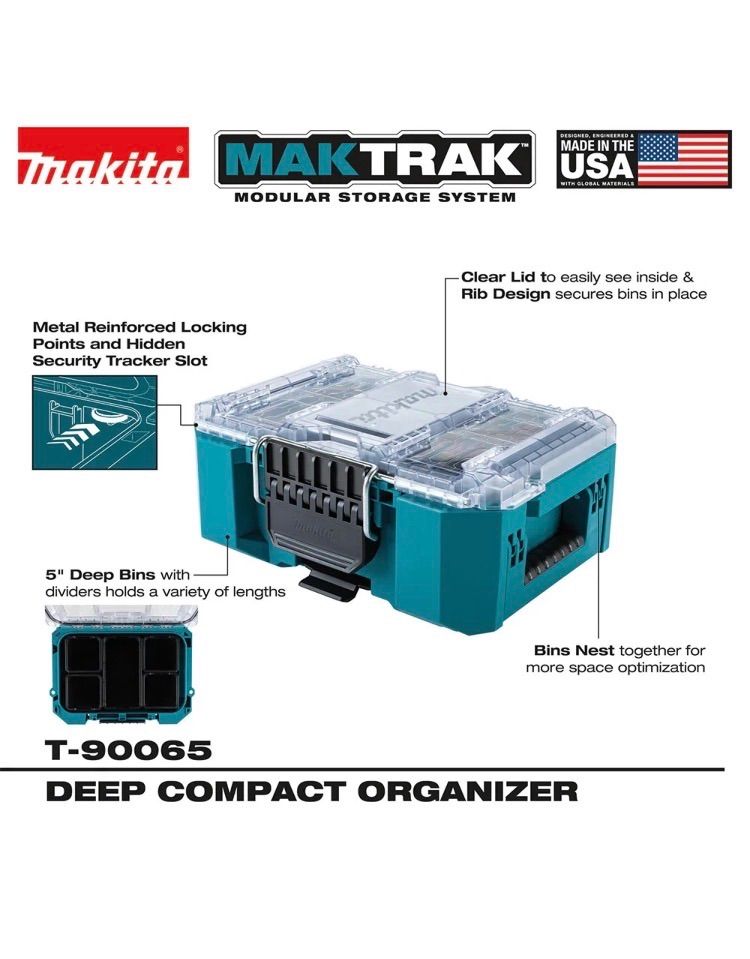 マキタmakita maktrakディープコンパクトオーガナイザーT 90065