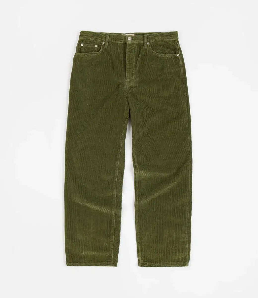 34 ステューシー コーデュロイ ビッグ オール ジーン オリーブ