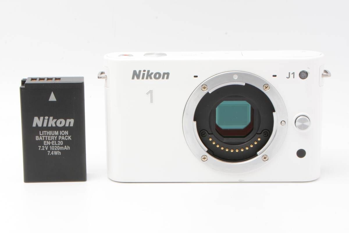ショット数9581回 実用品 Nikon 1 J1 ホワイト LL4676#D203 - メルカリ