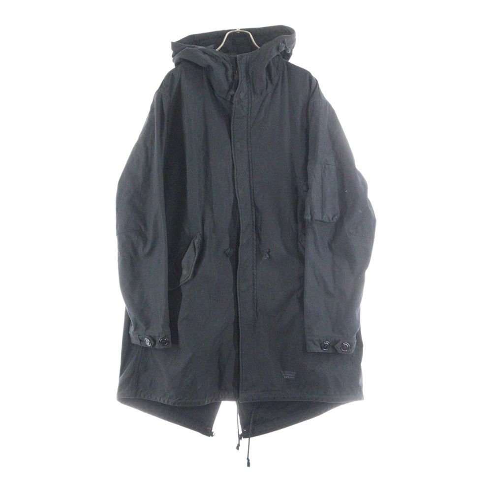 ワコマリア　モッズコート　ブラック WACKO MARIA (ワコマリア) M-1948 MODS COAT バックロゴプリント