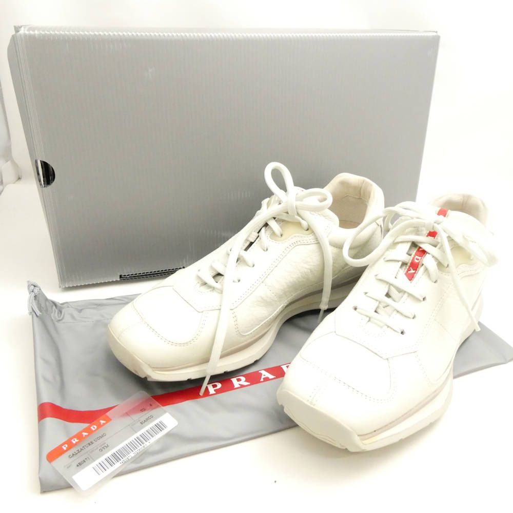 美品 PRADA SPORT プラダスポーツ CALZATUREUOMO(4E0871) レザー 美品 PRADA SPORT プラダスポーツ CALZATUREUOMO(4E0871) レザー
