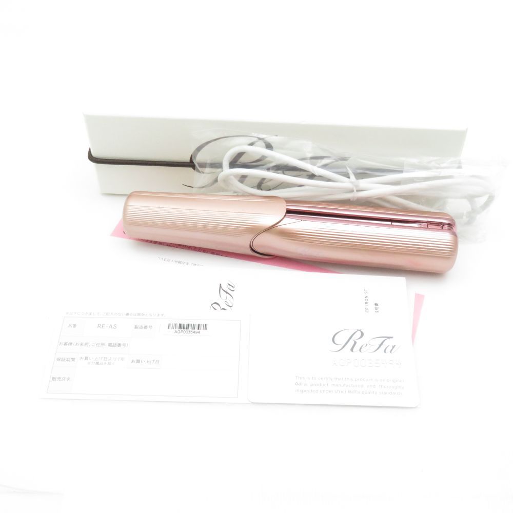 リファ　コードレスヘアアイロン　ブランド小物 美容家電 美品 ReFa リファ RE-AS-05A フィンガーアイロン ST ヘア