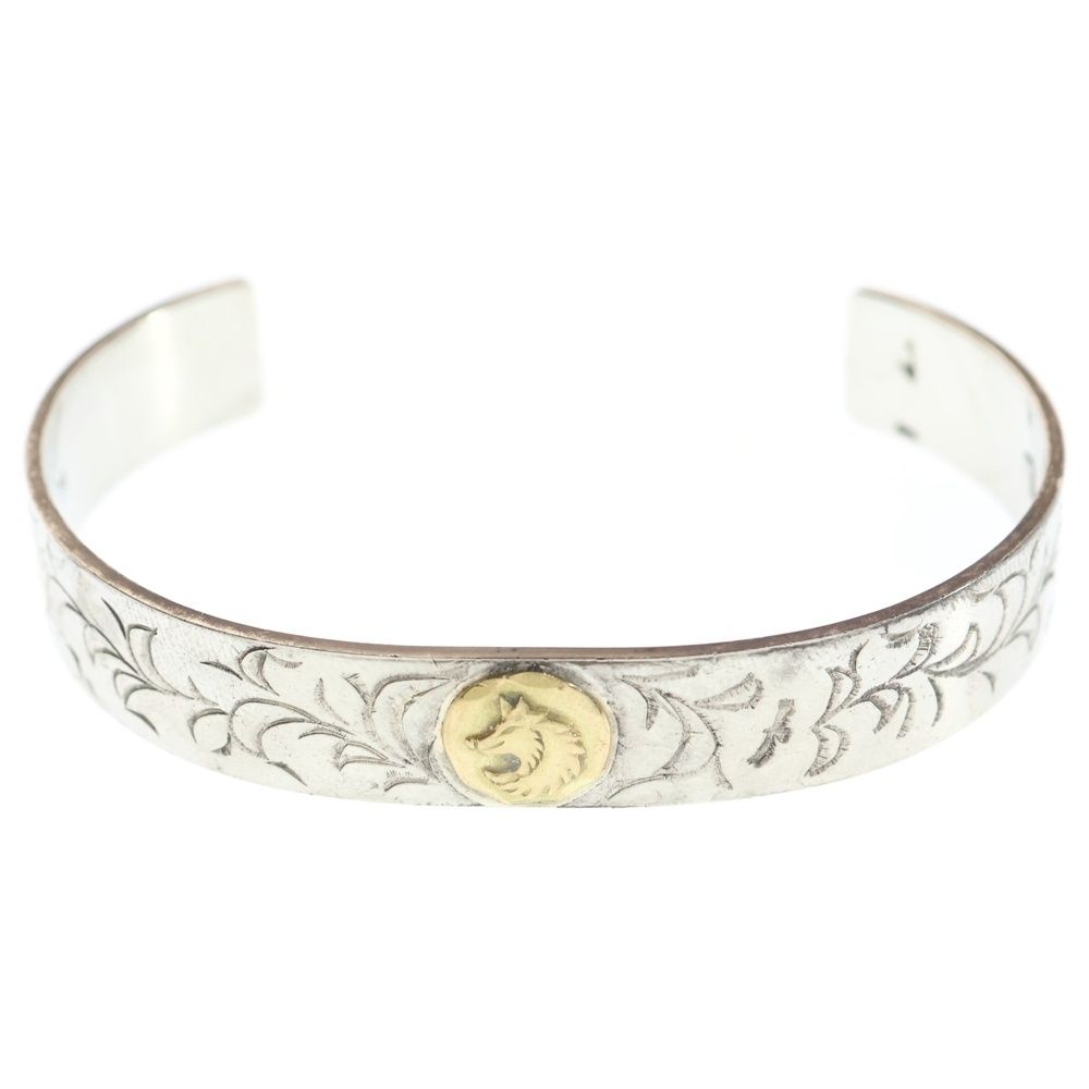 TADY&KING GPウルフ SILVER K18 平打ちバングルGPウルフ TADY&KING タディ&キング 平打ちバングル GPウルフ M シルバー