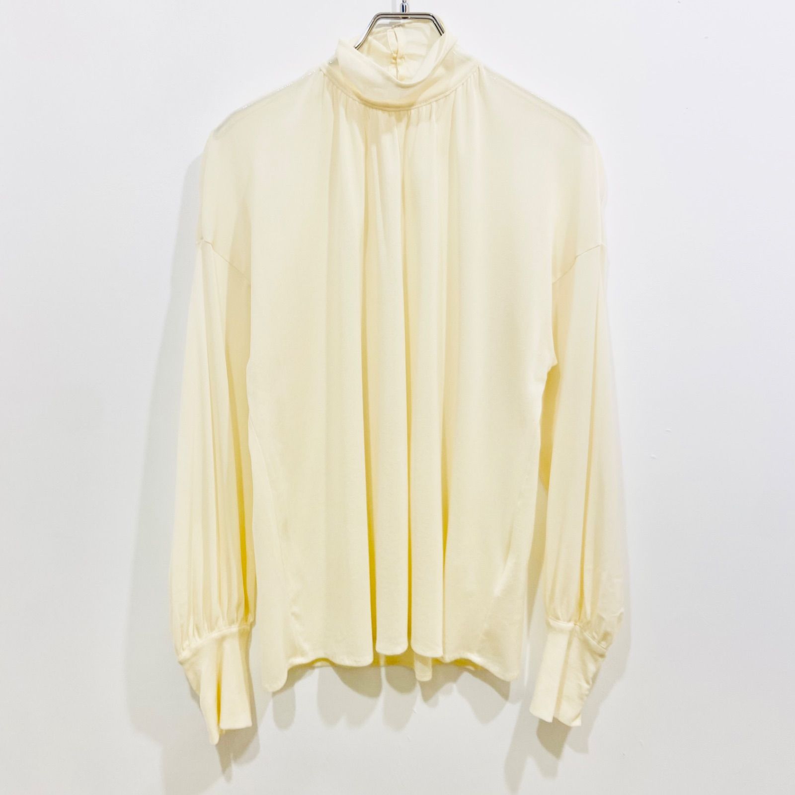 Eaphi シアーブラウス eaphi NATURAL GATHER SHEER BLOUSE ハイネック 
