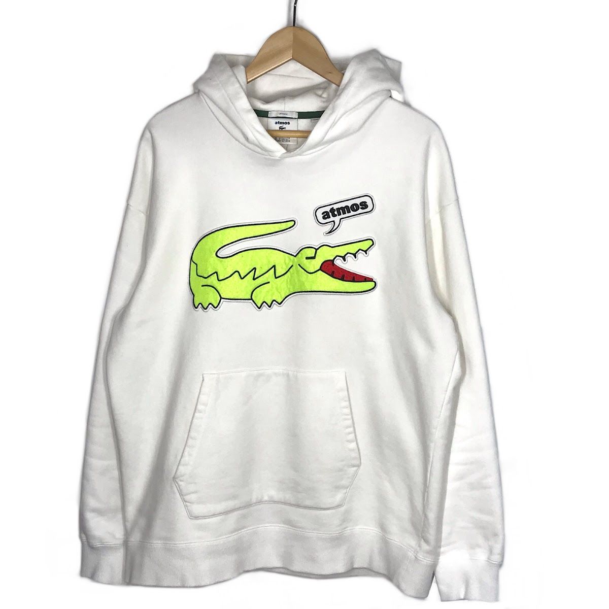 LACOSTE ラコステ パーカー ATMOS HOODY プルオーバーパーカー SH 3768 ホワイト サイズ S 102