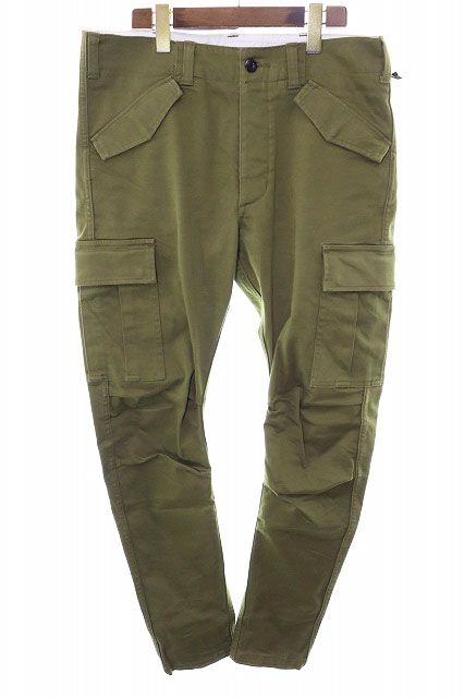 ダブルジェイケイ wjk 21 AW M 65 SKINNY PANTS KHAKI L 5306 cs 57 u スキニー カーゴ パンツ カーキ ブランド古着ベクトル ●260103