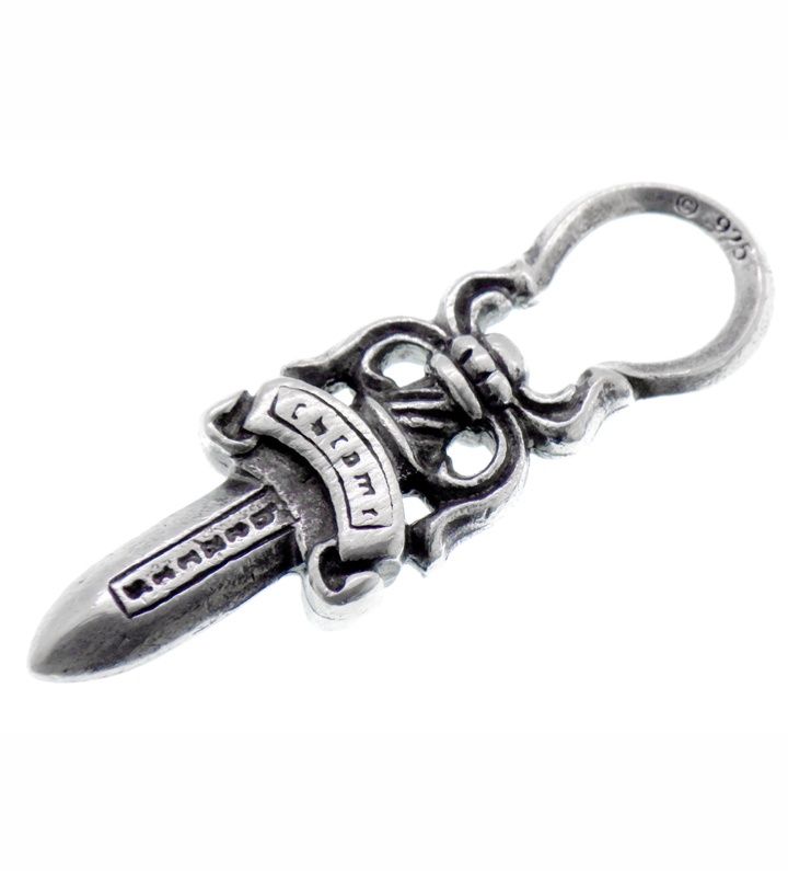 クロムハーツ CHROME HEARTS 5 DAGGER ZIP 1 ダガー ジップ シルバー ネックレス トップ 46955