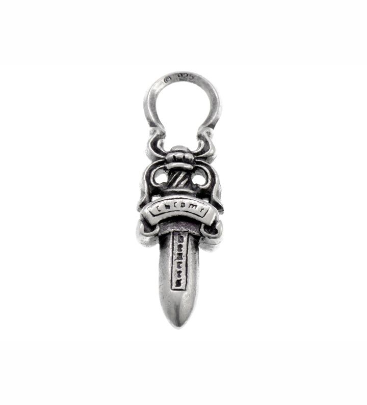 クロムハーツ CHROME HEARTS 5 DAGGER ZIP 1 ダガー ジップ シルバー ネックレス トップ 46955