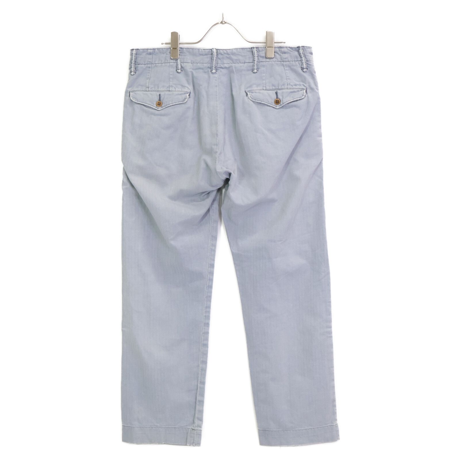 RRL ダブルアールエル ｸﾞﾚｰ ﾍﾘﾝﾎﾞｰﾝ ｺｯﾄﾝﾂｲﾙﾊﾟﾝﾂ 32×30 - メルカリ