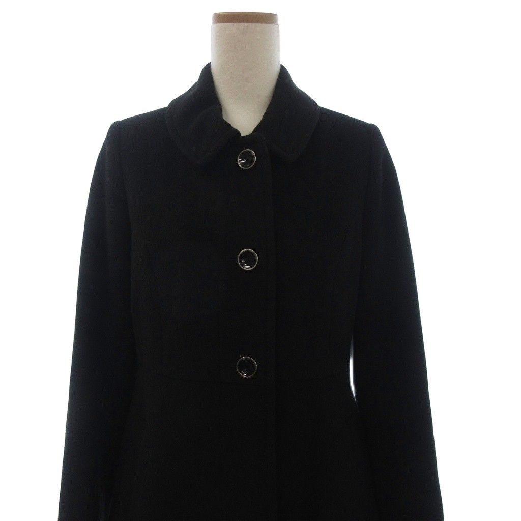 ケティ KETTY コート ミドル丈 ウール 黒 ブラック 1 □FF - メルカリ