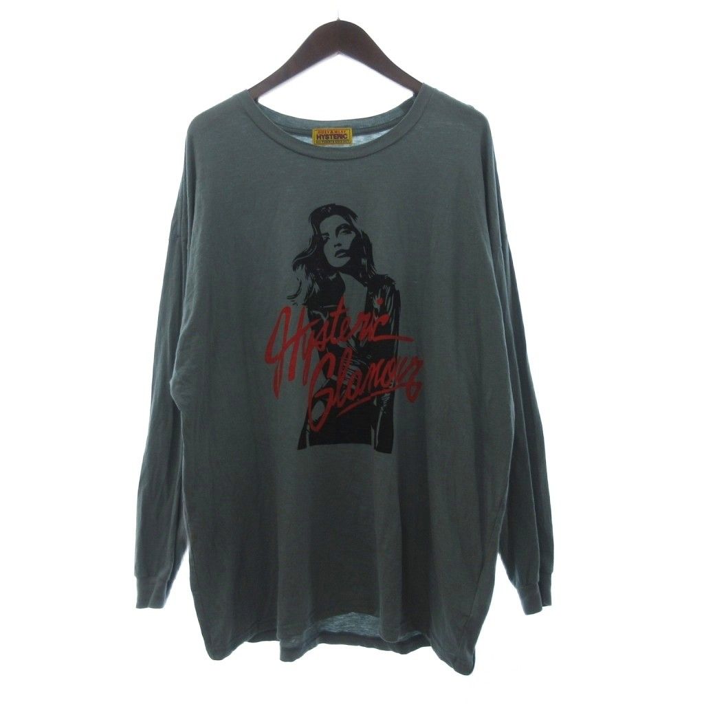 2996M【美品・人気モデル】ヒステリックグラマー☆ヒスガール 長袖Ｔシャツ ヒステリックグラマー HYSTERIC GLAMOUR Tシャツ カットソー 長袖
