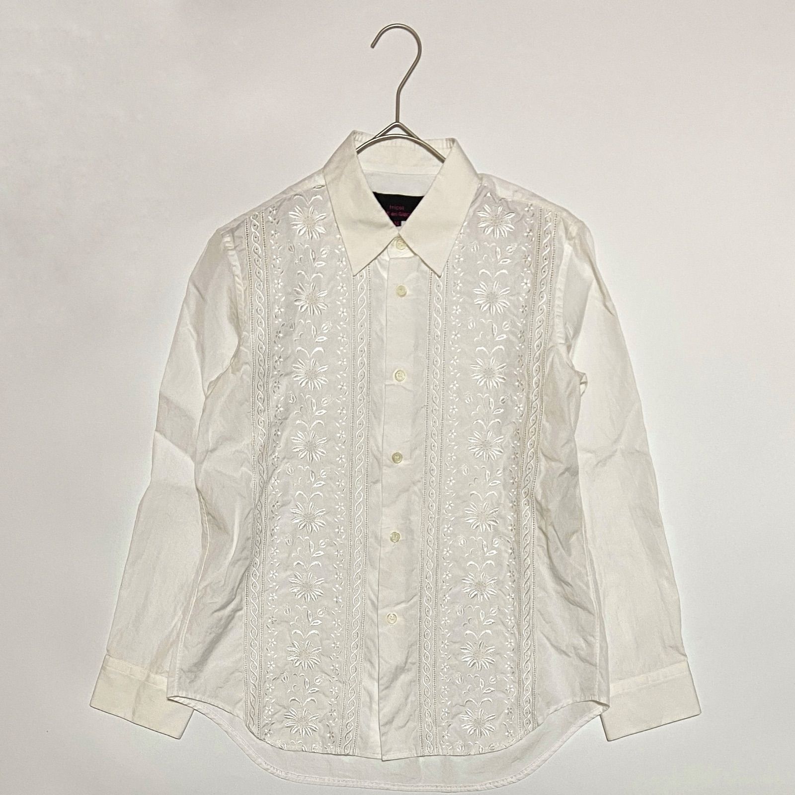 tricot COMME de GARCONS トリココムデギャルソン 長袖ブラウス 刺繍