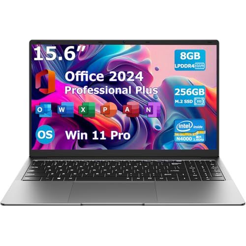 TPV Office 2025搭載 ノートパソコン 15 6型 1920 1080 IPS液晶 Win 11 Pro ウェブカメラ付き 薄型ノートPC インテル Celeron プロセッサー 8 GBメモリ SSD 256 GB 2 4 g 28 f 56198