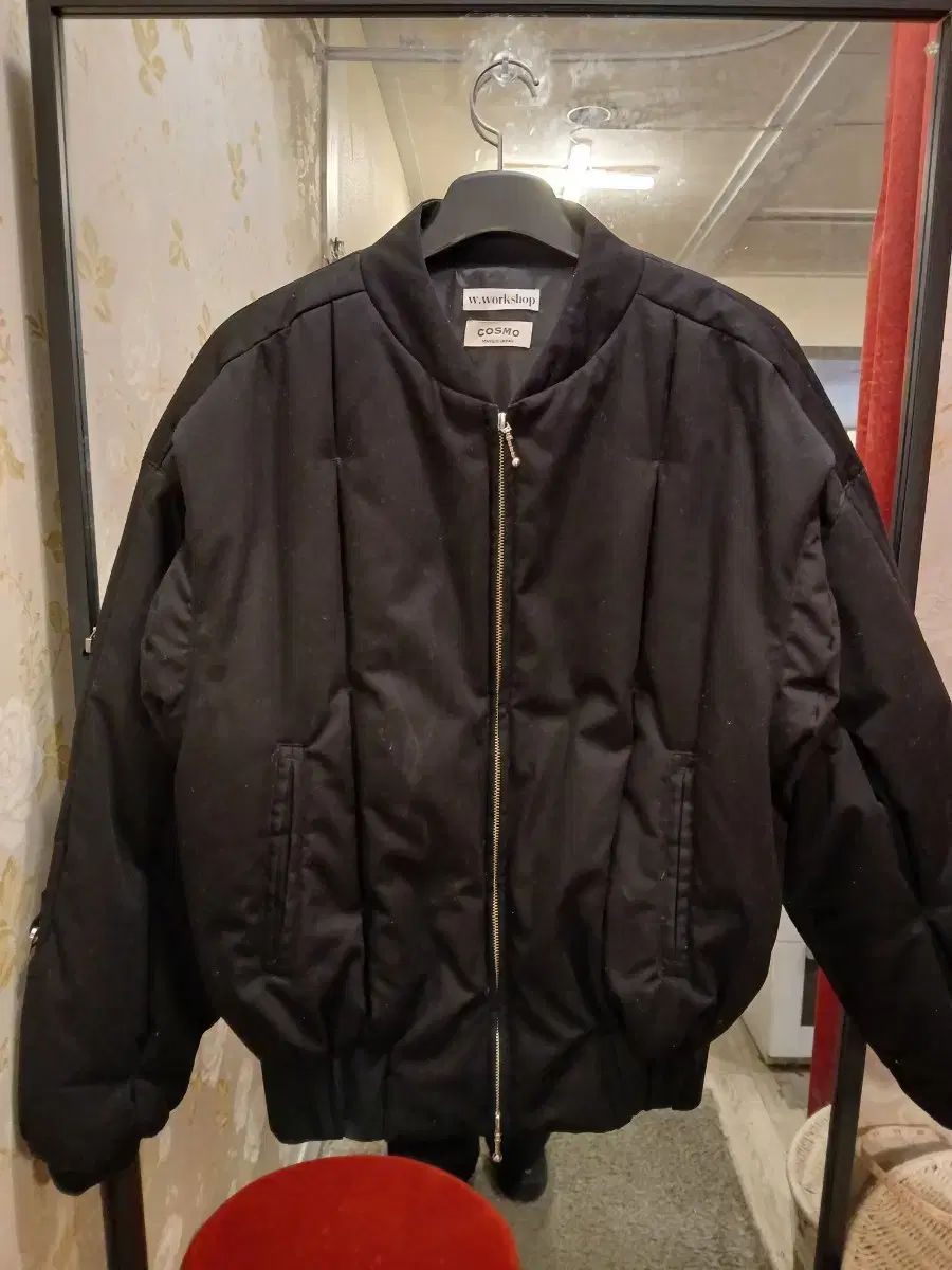 7 15 ダブルワークショップ w workshop ストラクチャー パデッド ブルゾン ブラック