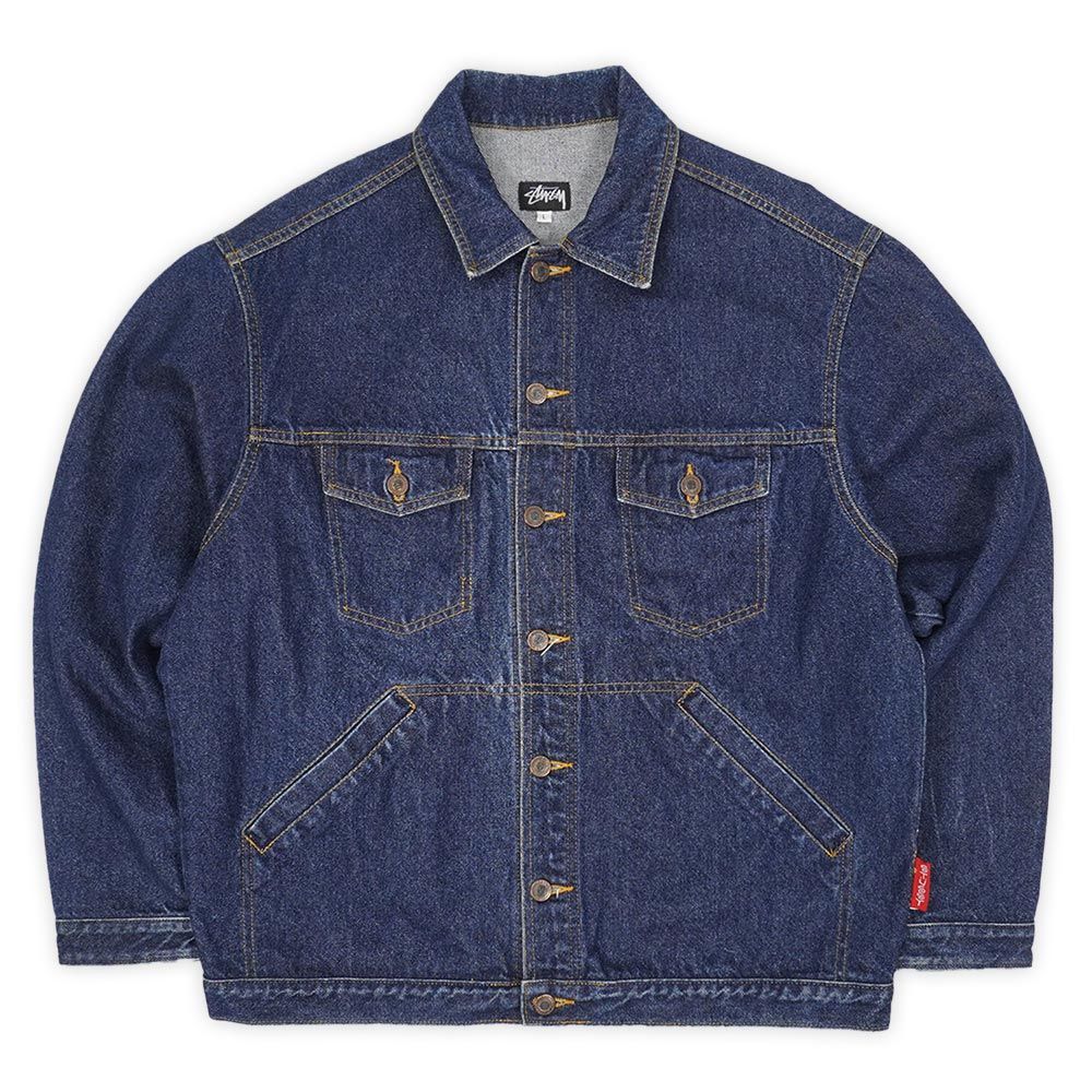 Old Stussy 三宮Chapt 限定 デニムトラッカージャケット Old Stussy 三宮Chapt 限定 デニムトラッカージャケット - メルカリ