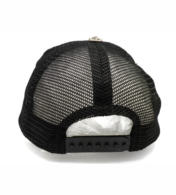 CHROME HEARTS 刺繍ロゴ キャップ ブラック CHROME HEARTS ロゴ刺繍キャップ クロムハーツ CHROMEHEARTS 帽子