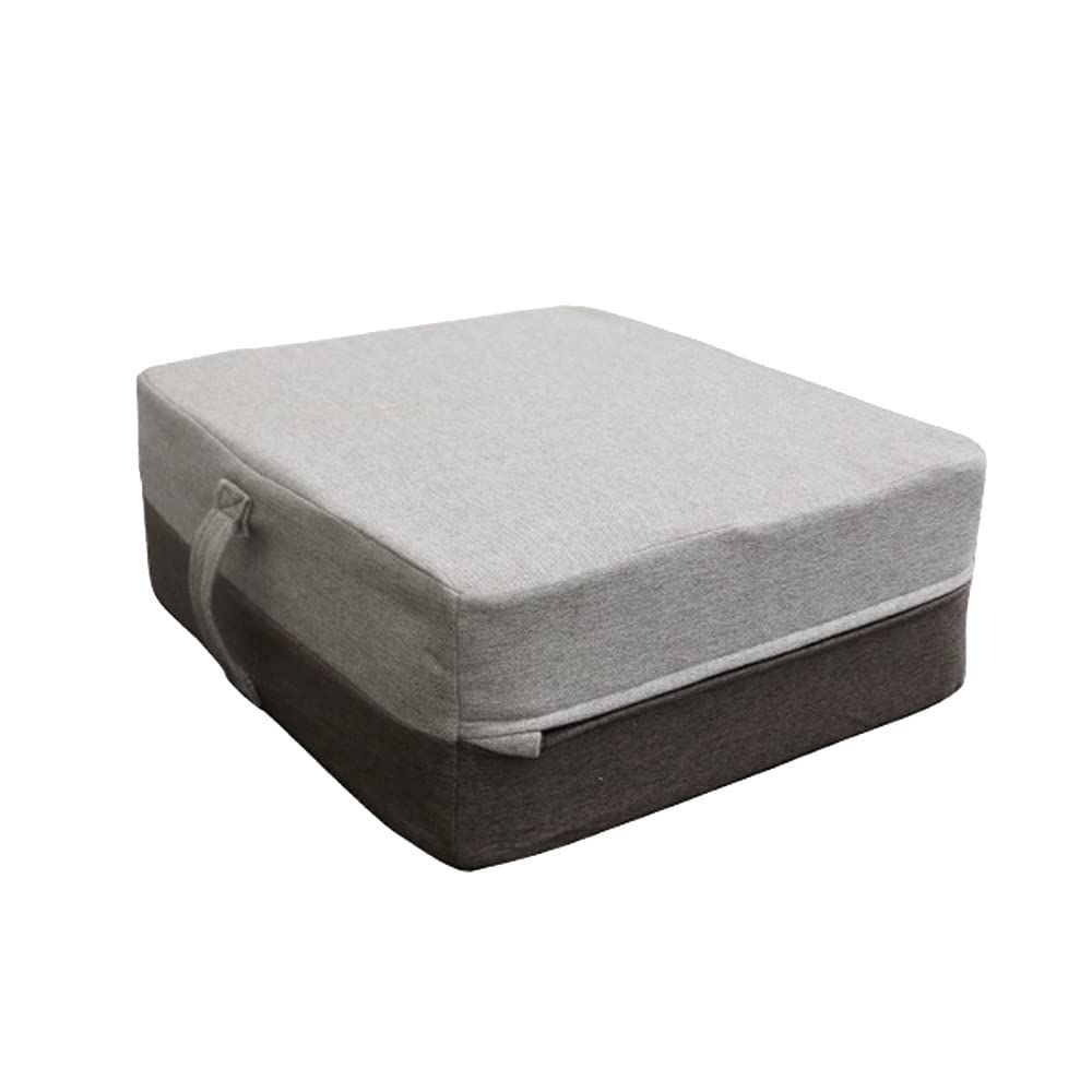 エムシーシー トランポリン 室内用 耐荷重約100㎏ 持ち手付き ミニトランポリン クッション 静音 ヨガ 大人用 子供用 おうちでジャンプ アッシュブラウン