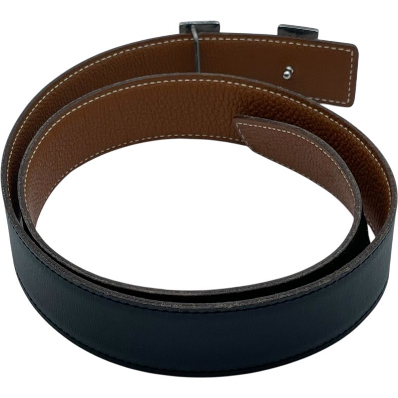 エルメス HERMES コンスタンス ベルト 75 cm F刻 ブラック ゴールド ガリバー トゴ レディース