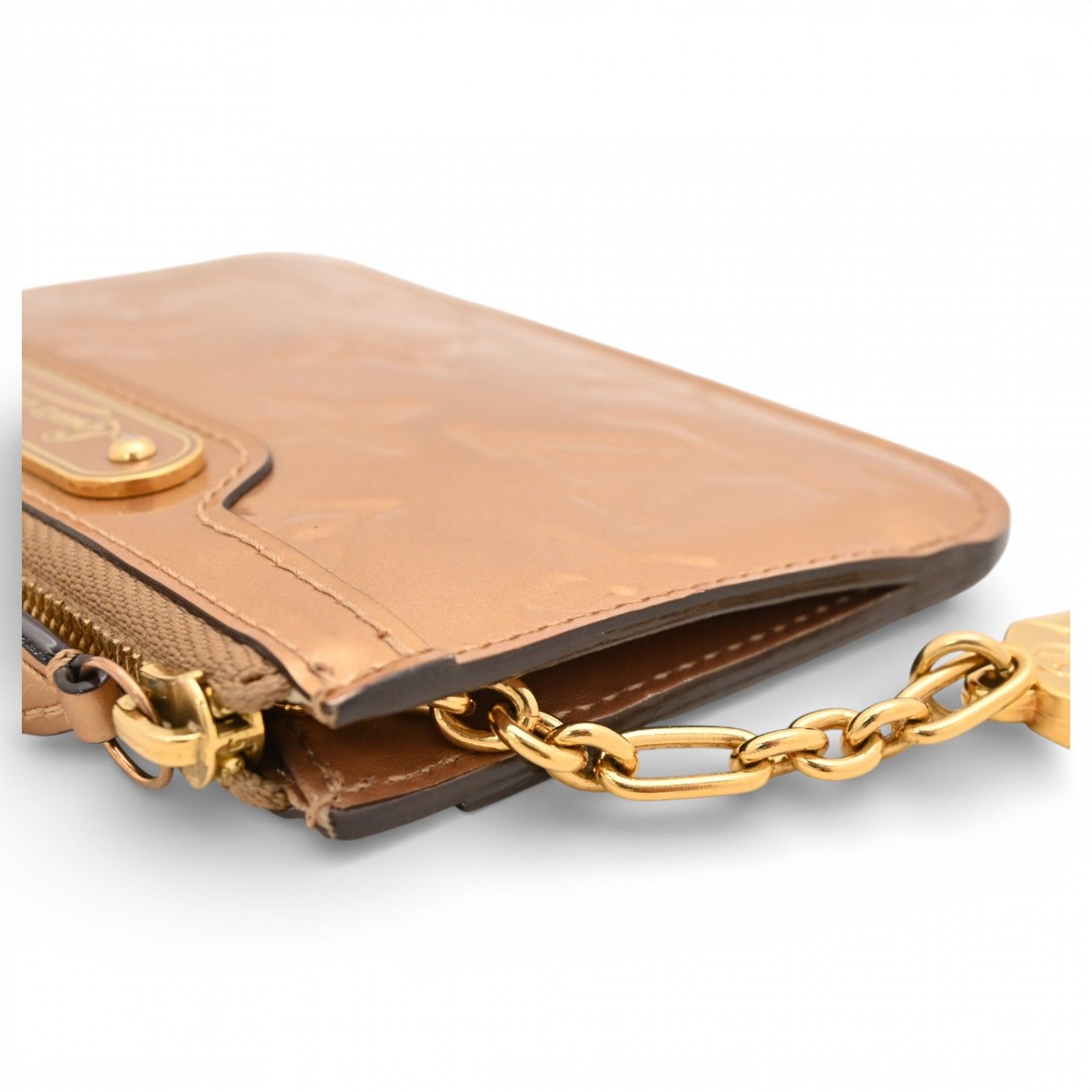 ルイヴィトン モノグラム ヴェルニ ポシェットクレ コインケース A