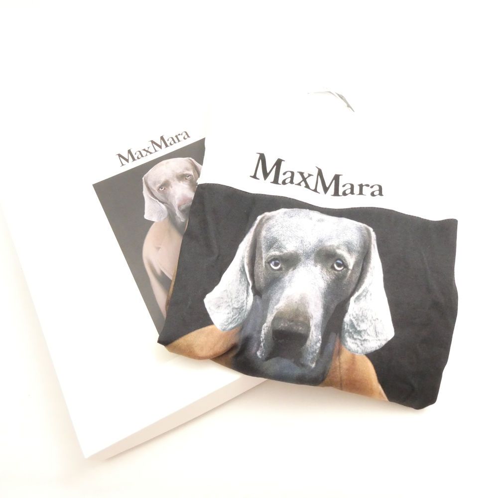 美品 MAXMARA マックスマーラ CIPRIA DOG Tシャツ XS コットン100