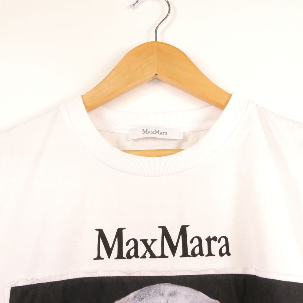 美品 MAXMARA マックスマーラ CIPRIA DOG Tシャツ XS コットン100