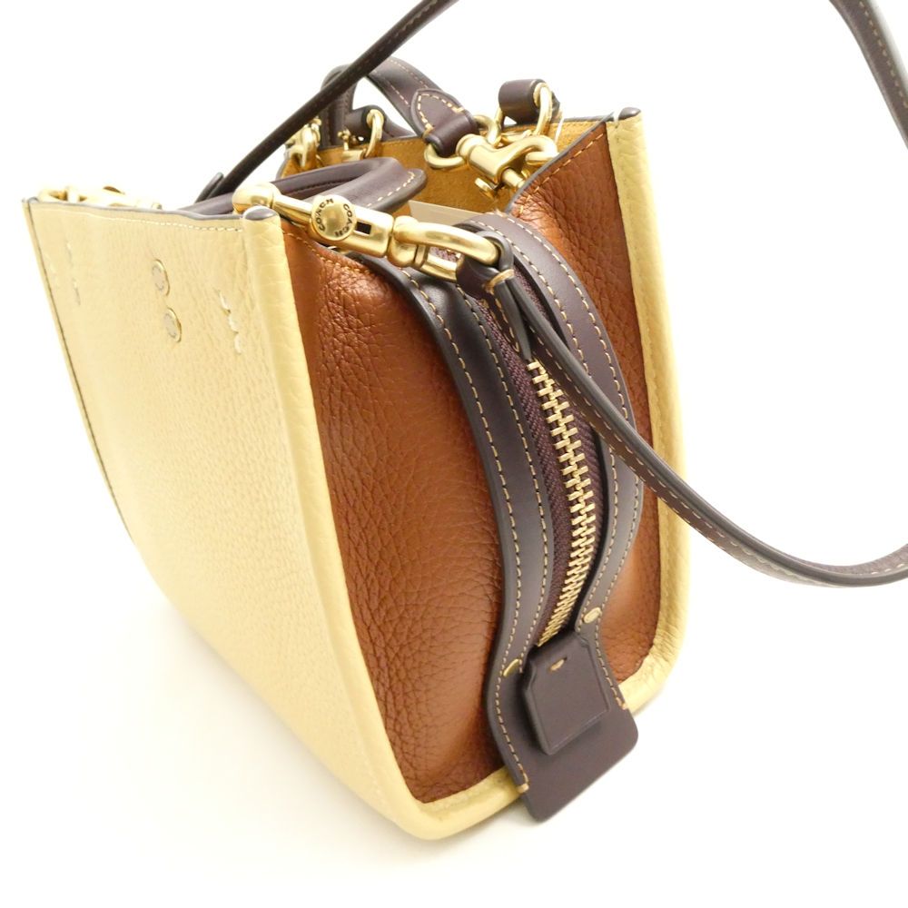 カラーブロック コーチ ローグ20 公式 COACH コーチ ローグ 20・カラーブロック リジェネラティブ レザー