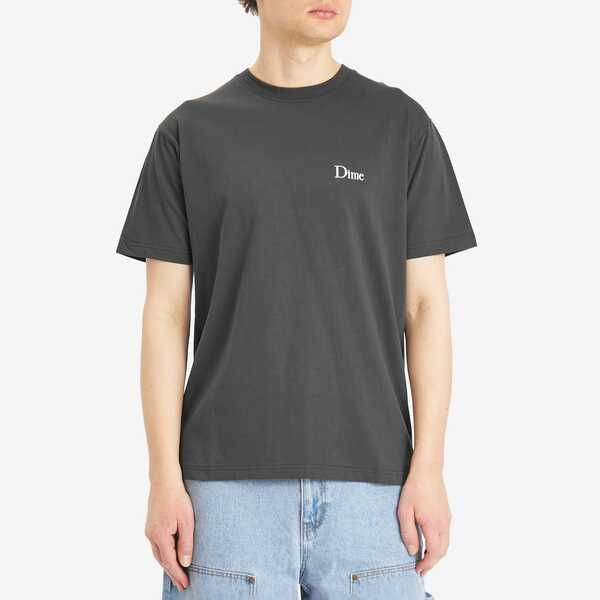 ダイム メンズ トップス Tシャツ ロゴ Dime Classic Smallogo TShirt Vintage Black ブラック