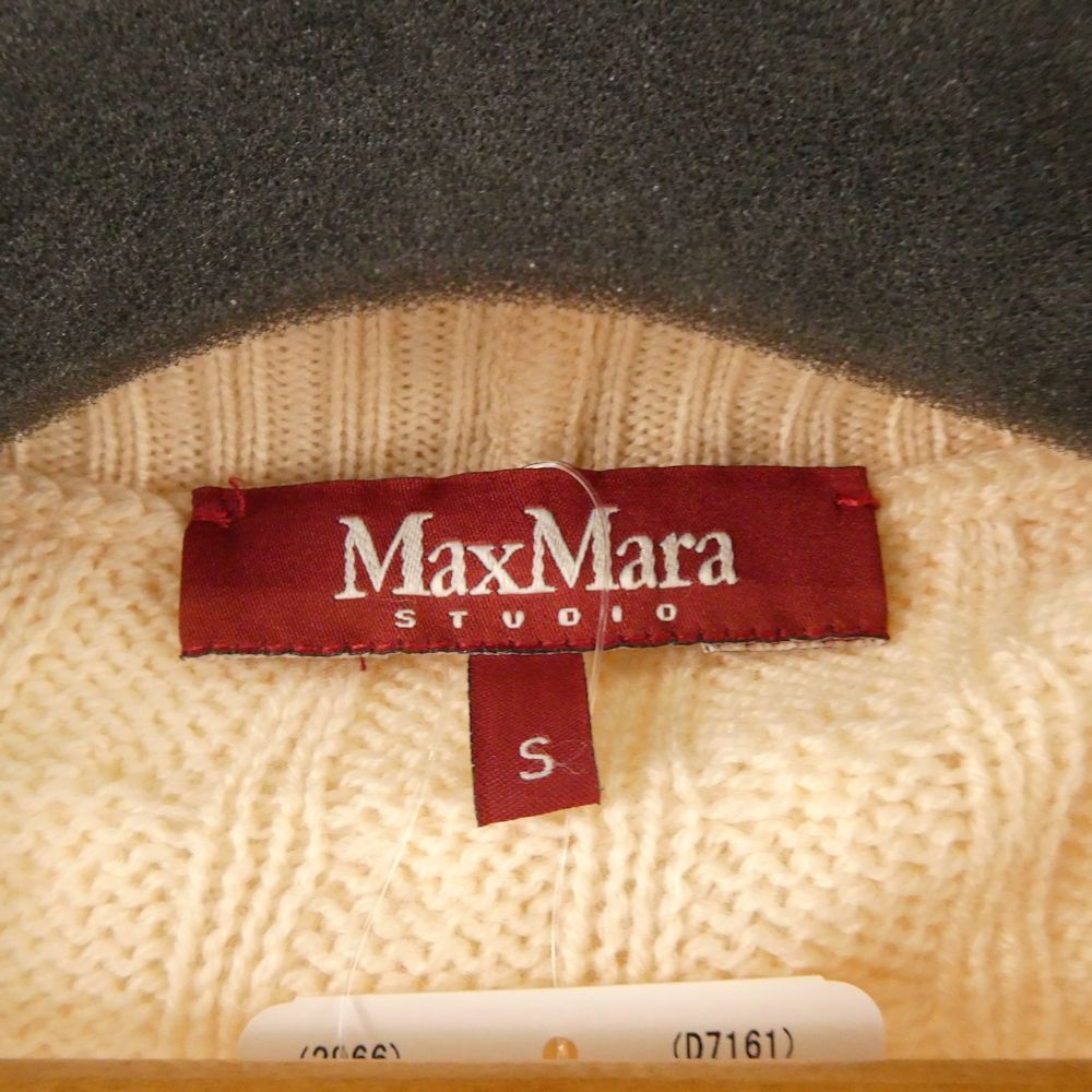 未使用 maxmaraSTUDIO マックスマーラ カーディガン &amp; スヌード　S ウール100％ ニット マフラー レディース AM7512A70 未使用 maxmaraSTUDIO マックスマーラ カーディガン & スヌード S