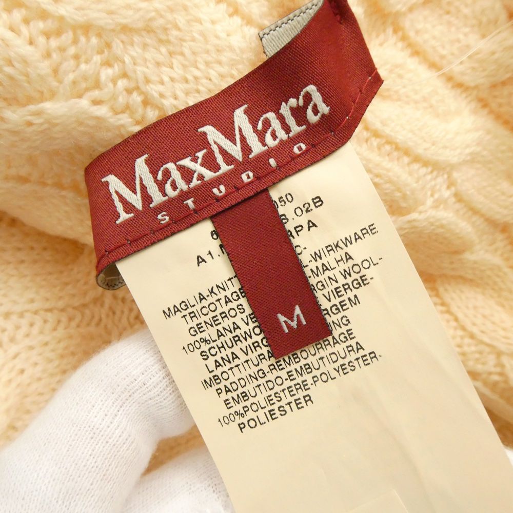 未使用 maxmaraSTUDIO マックスマーラ カーディガン & スヌード　S ウール100％ ニット マフラー レディース AM7512A70 未使用 maxmaraSTUDIO マックスマーラ カーディガン & スヌード S