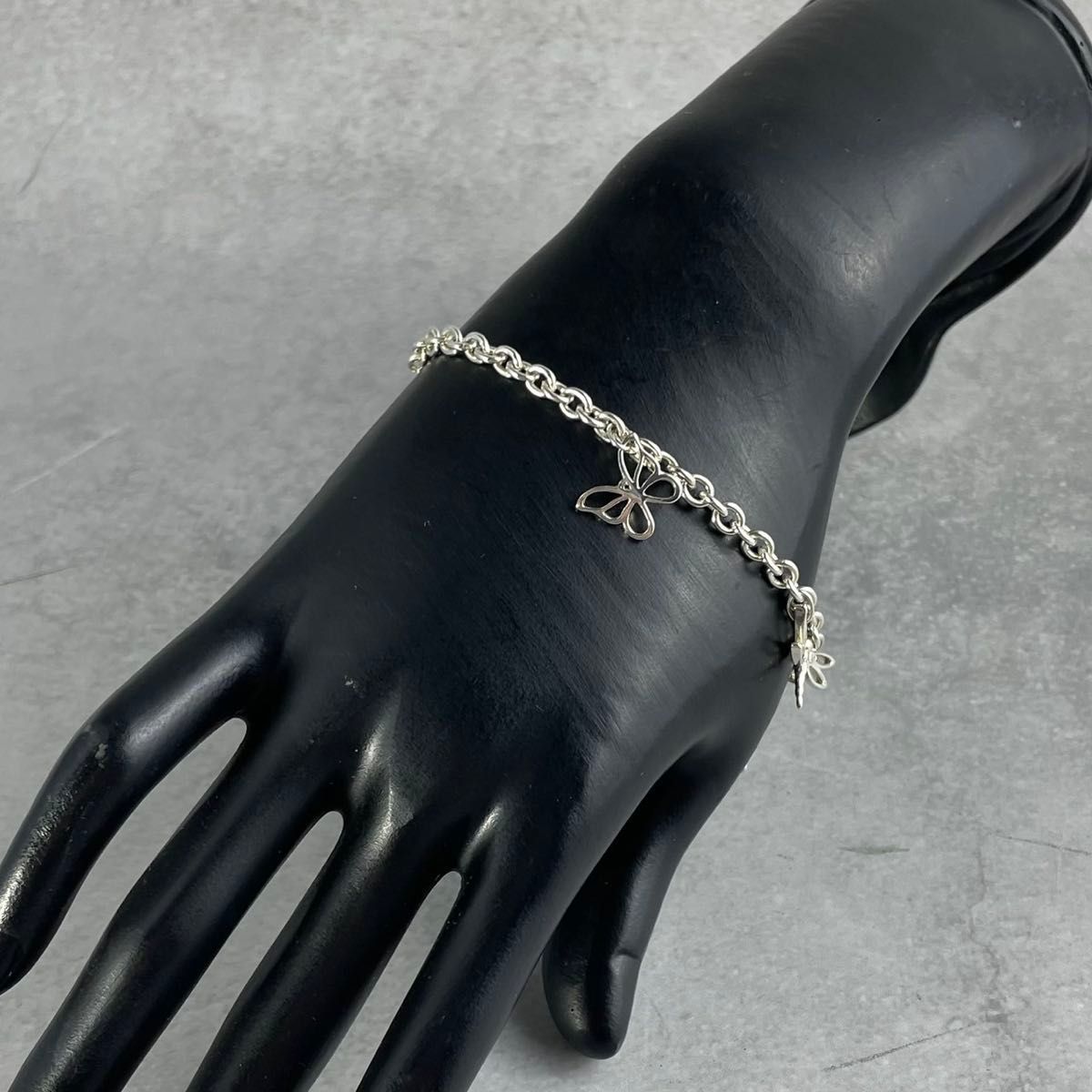 ティファニー 希少 4チャーム ブレスレット 蝶 トンボ 亀 蜂 P75fe