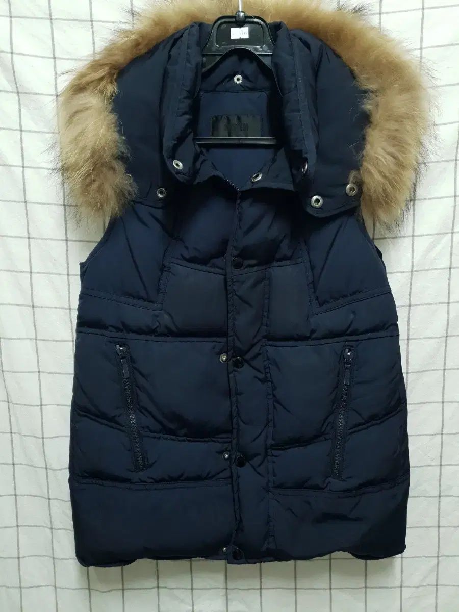 SYSTEM ネックウォーマー ダウン ベスト ネイビー