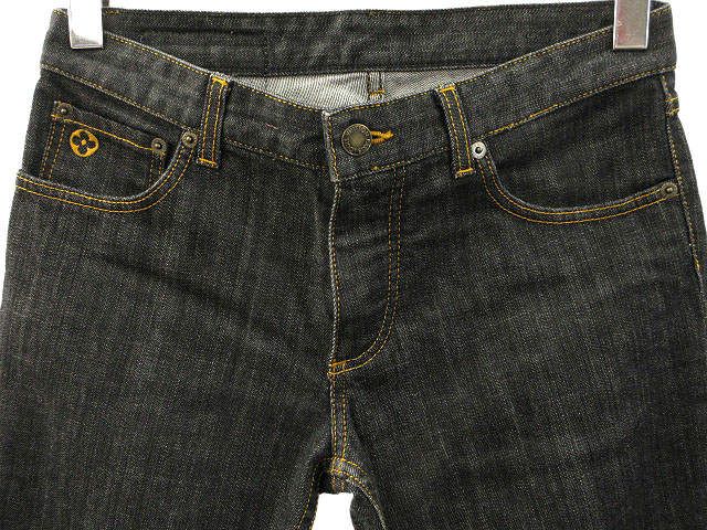 売り切り！ルイヴィトン ジーパン ブラック 38 LOUIS VUITTON（ルイ・ヴィトン） 22AW グラフィティポケットワイド