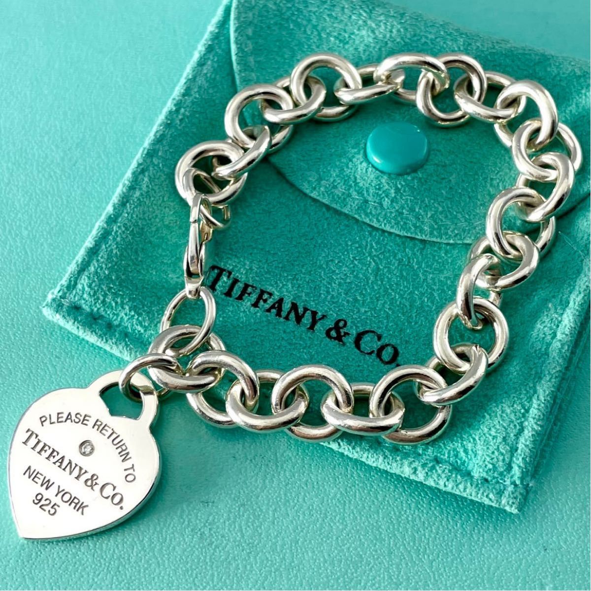 ティファニー リターントゥ ハートタグ ブレスレット ダイヤ XW 17 fe