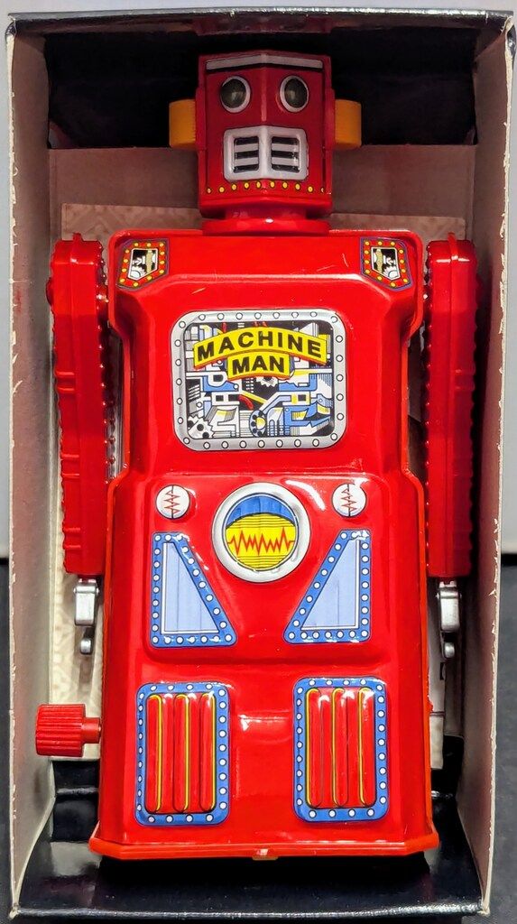 増田屋コーポレーション ゼンマイブリキ ミニ マシーンマン 120mm